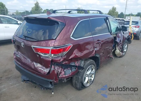 2015 Toyota Highlander Limited Platinum V6 from USA, damaged, VIN 5TDDKRFH7FS148956